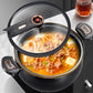 Large Capacity Stockpot with Twist Lock Handle for Quick Cooking, Non-Stick 8L Multi-Purpose Cooking Pot