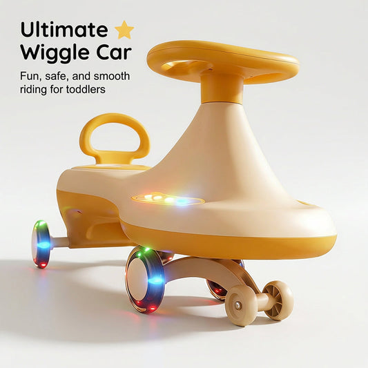 Children's Wiggle Car Ride On Toy with Silent Wheels