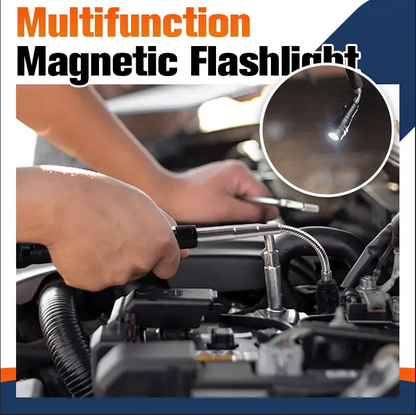 🚗50% OFF NOW ! 🔦Multifunctional Telescopic Magnetic Flashlight – 360° flexible gooseneck, super bright LED light, extendable pick-up rod, magnetic suction design. Auto repair workshop essential!