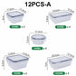 🍱 Food storage container set with lids – 12/16-piece set, ♻️ reusable – 💧 leak-proof, suitable for freezer ❄️, oven 🔥, microwave ⏲️ and dishwasher 🍽️