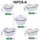 🍱 Food storage container set with lids – 12/16-piece set, ♻️ reusable – 💧 leak-proof, suitable for freezer ❄️, oven 🔥, microwave ⏲️ and dishwasher 🍽️