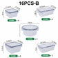 🍱 Food storage container set with lids – 12/16-piece set, ♻️ reusable – 💧 leak-proof, suitable for freezer ❄️, oven 🔥, microwave ⏲️ and dishwasher 🍽️