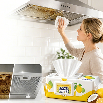 Disposable Kitchen Cleaning Wet Wipes