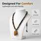 🔥50% OFF HOT SALE! ✨Men’s Natural Tiger Eye Beaded Pendant Necklace, Premium Healing Energy Stone Jewelry, Stylish Daily Wear & Ideal Holiday Gift for Him