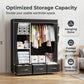 Portable Wardrobe with 3 Drawers