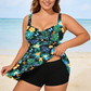 🩱2026 New Arrival 70% OFF! ☀️Women’s Plus-size swimsuits Tummy Control Ruched Bathing Suit, Scallop V-Neck, Wide Straps, Slimming & Flattering for Curvy Women. Perfect for Beach & Pool! 🌊☀️