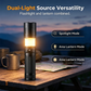 High-Power Rechargeable LED Flashlight with Telescopic Zoom for Camping
