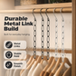 Metal Closet Organizer Chain for Space Saving Wardrobe Storage