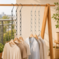 Metal Closet Organizer Chain for Space Saving Wardrobe Storage