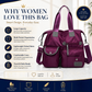 👜50% OFF LIMITED SALE! Large Capacity Waterproof Oxford Tote Bag for Women, Multi-Pocket 3 Ways Carry Handbag Crossbody Shoulder Bag for Daily Travel Work Shopping