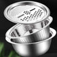🎉 2026 Sale — Over 42,000 Sold! 🇩🇪 Germany Multifunctional Stainless Steel Basin Set – 3-Piece Kitchen Essential 🍳