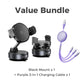 ✨💪Adjustable Magnetic Car Mount with Vacuum Suction Base Universal Stable Magnet Phone Stand Auto Interior Accessory
