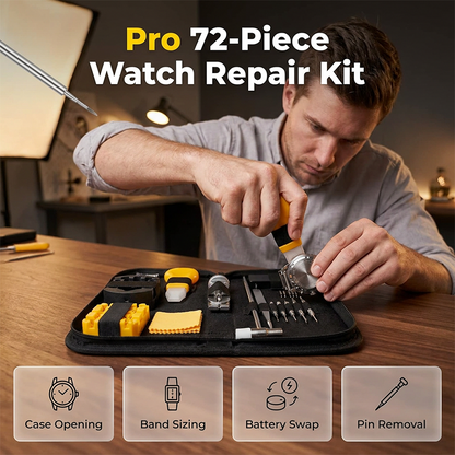 ⌚ Pro Watch Repair Kit – New Strap, New Battery, Same Watch – Fix It Yourself in Minutes