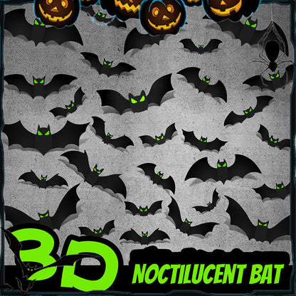🦇 50% Off 🎃 Halloween 3D Bat Decor Stickers Set