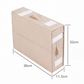 🎁 50%! 🛏️ Folding Sheet Organizer Set – Linen Look + Cardboard – Transparent Window & Secure Closure for Queen/King Size Bedding 📦