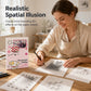 Kids 3D Stereoscopic Tracing Drawing Book with Coloring and Paper Cutting Activities