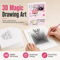 Kids 3D Stereoscopic Tracing Drawing Book with Coloring and Paper Cutting Activities