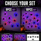 Halloween 3D Spider LED Flashing Light Wall Stickers