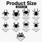 Halloween 3D Spider LED Flashing Light Wall Stickers