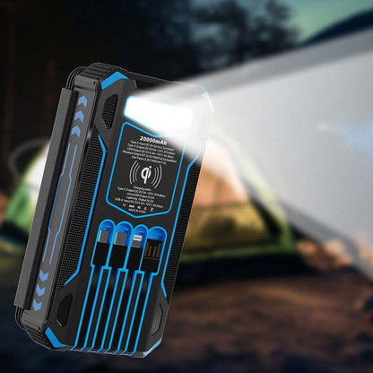 🔋 50% OFF NOW! ☀️ Solar Power Bank – Foldable 4-Panel Solar, IPX5 & LED Flashlight – For Camping & Emergencies 🏕️