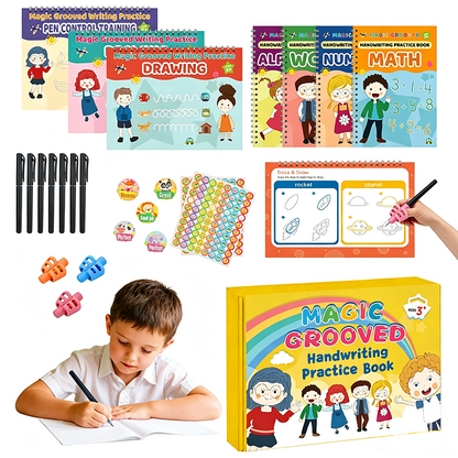 Magic Grooved Handwriting Practice Book Set