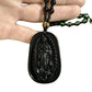 Religious Figure Beaded Pendant Necklace