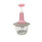 🥳2026 HOT SALE🥳💞50K+ SOLD! 🥩🥬 50% OFF! Manual Food Chopper – press the handle, no electricity needed. 3D stainless steel blades chop meat, veg, garlic & nuts in seconds. Perfect for baby food, fillings & sauces – effortless meal prep! 🔪✅