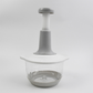 🥳2026 HOT SALE🥳💞50K+ SOLD! 🥩🥬 50% OFF! Manual Food Chopper – press the handle, no electricity needed. 3D stainless steel blades chop meat, veg, garlic & nuts in seconds. Perfect for baby food, fillings & sauces – effortless meal prep! 🔪✅