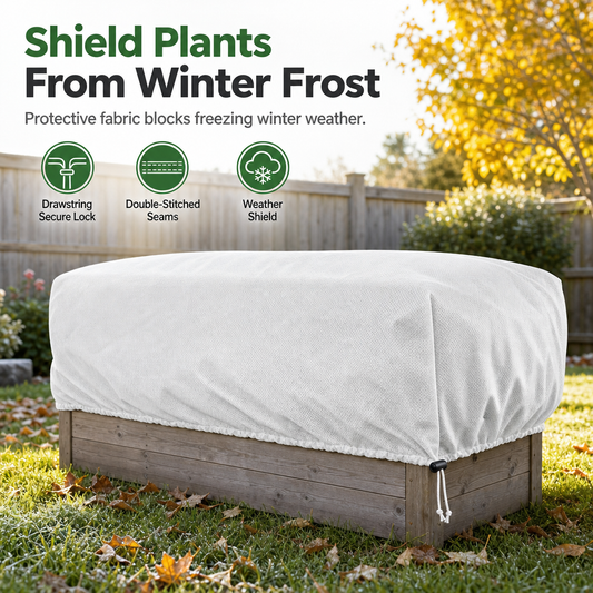 Winter Plant Freeze Protection Cover with Drawstring