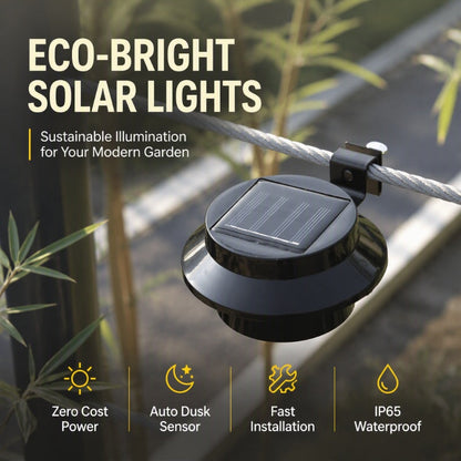 🎁2026 New Arrivals 50% OFF💥Light Up Gutters, Fences & Garden Walls — Solar-Powered Outdoor LEDs With No Mains Wiring Needed 🏡✨