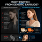 Open-Ear Clip-On Bluetooth 5.4 Earbuds | ENC Clear Calls, IPX4 Sweat-Resistant for Sports
