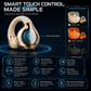 Open-Ear Clip-On Bluetooth 5.4 Earbuds | ENC Clear Calls, IPX4 Sweat-Resistant for Sports