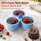 🍲3-Cavity Silicone Air Fryer Egg Mold | Non-Stick Food Grade with Lift Tab for Oven & Steamer