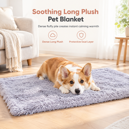 🐾 50% OFF! 🛏️ Soft Plush Pet Blanket – Double layer & cozy for dogs & cats ✨