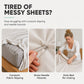 🥳HOT SALE🥳💞6 pcs per bag! 🛏️📌 50% OFF! Needle-Free Bedsheet Clip  durable ABS, grip edges without sharp pins. Keep sheets neatly in place! 🛡️✅