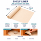 Easy Tear Non Slip Drawer Liner No Measurement Required Tear to Fit Mat for Desks and Shelves