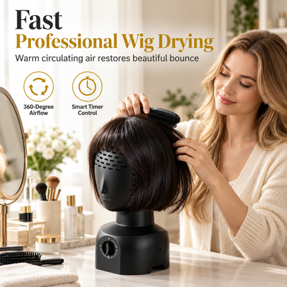 Mannequin Head Wig Dryer Stand with Hair Dryer Holder